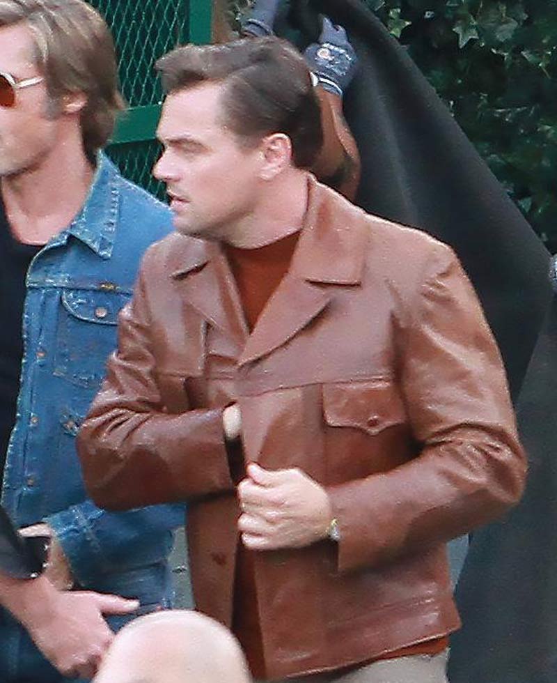 Once Upon a Time in Hollywood Leonardo Dicaprio Leather Jacket