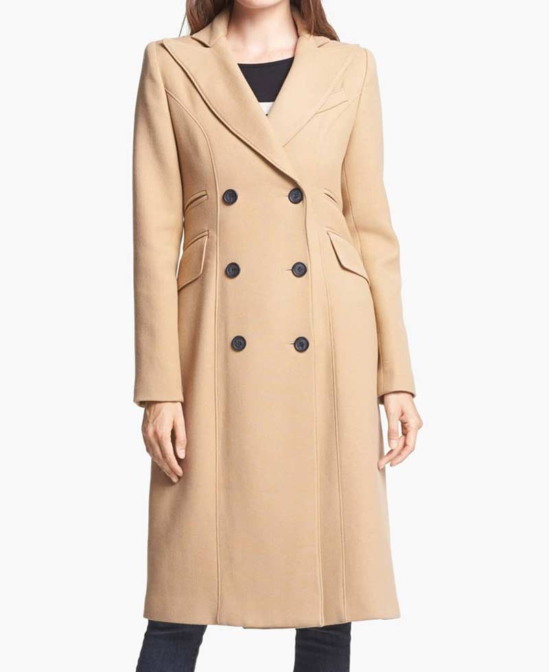 Once Upon a Time Lana Parrilla Double Breasted Coat Once Upon a Time Lana Parrilla Double Breasted Coat