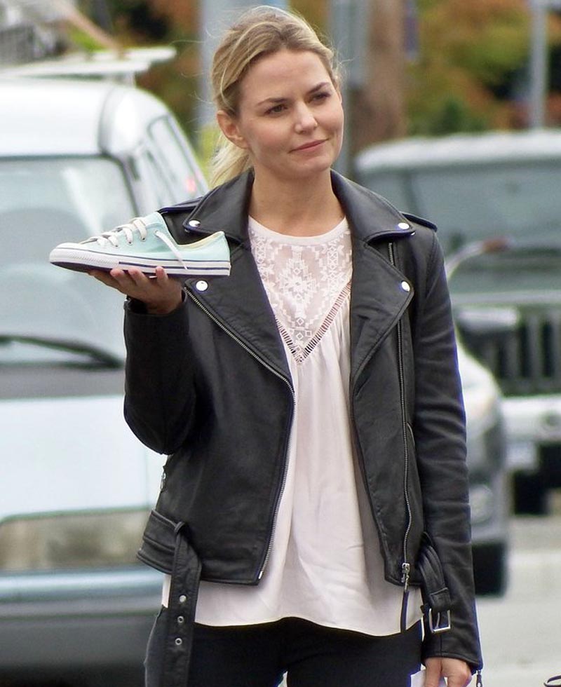Once Upon a Time Season 6 Emma Swan Black Jacket Once Upon a Time Season 6 Emma Swan Black Jacket - Image 2