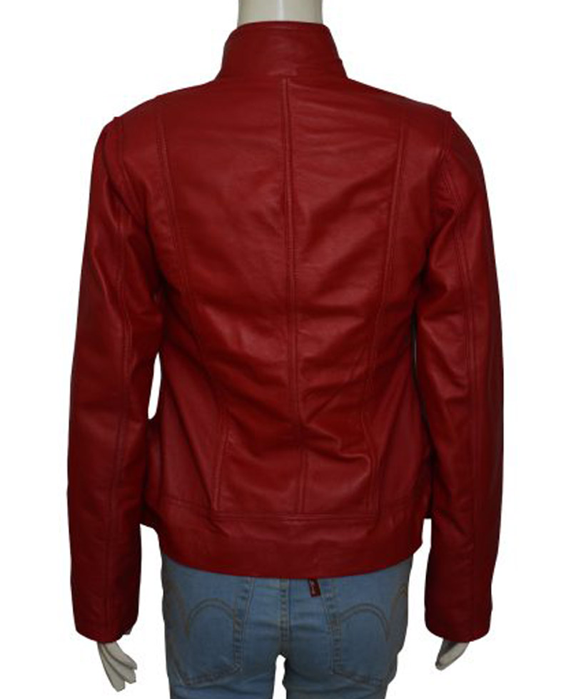Emma Swan Once Upon a Time Season 6 Red Leather Jacket Emma Swan Once Upon a Time Season 6 Red Leather Jacket - Image 2