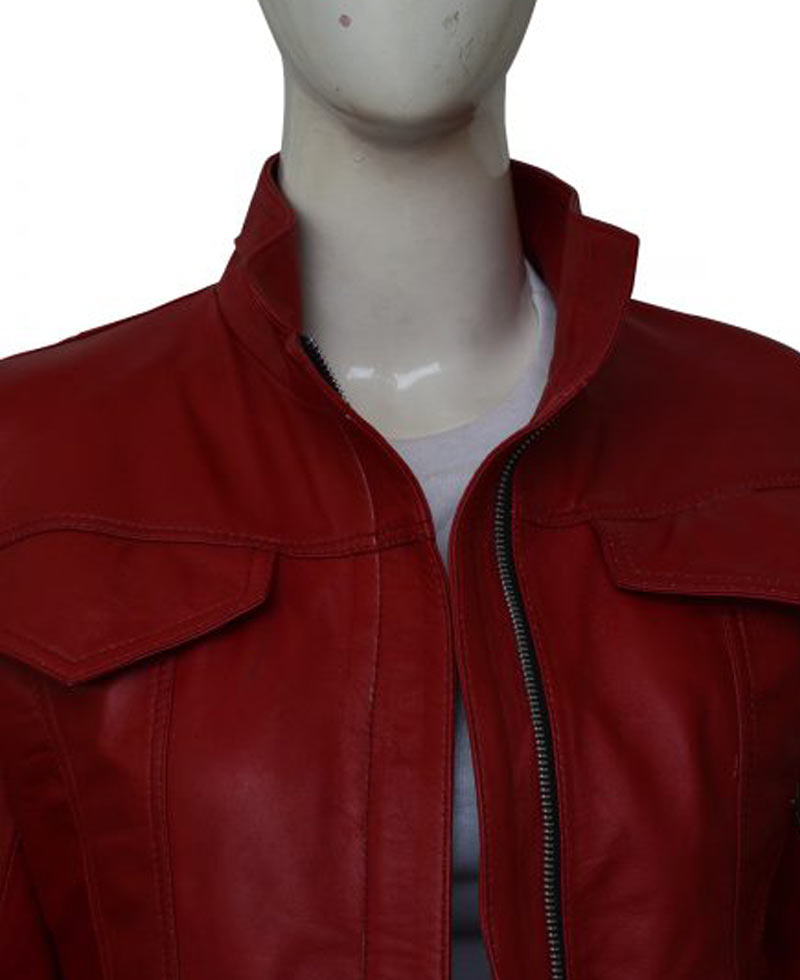 Emma Swan Once Upon a Time Season 6 Red Leather Jacket Emma Swan Once Upon a Time Season 6 Red Leather Jacket - Image 4