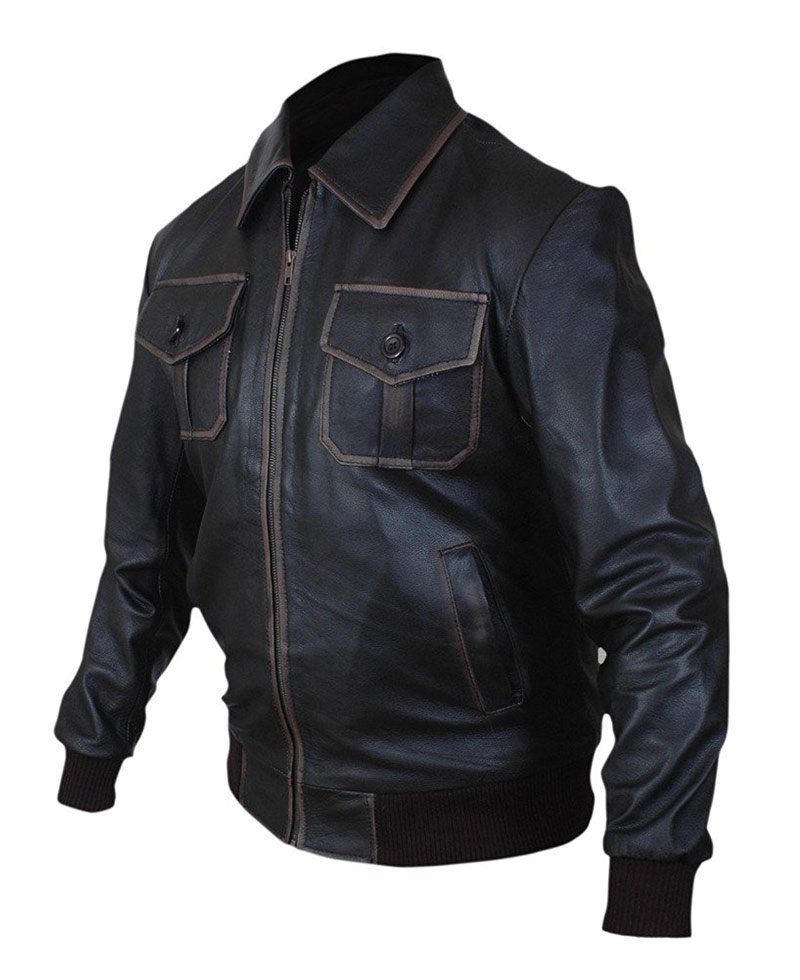 Sheriff Graham Once Upon a Time Brown Leather Jacket Sheriff Graham Once Upon a Time Brown Leather Jacket - Image 3