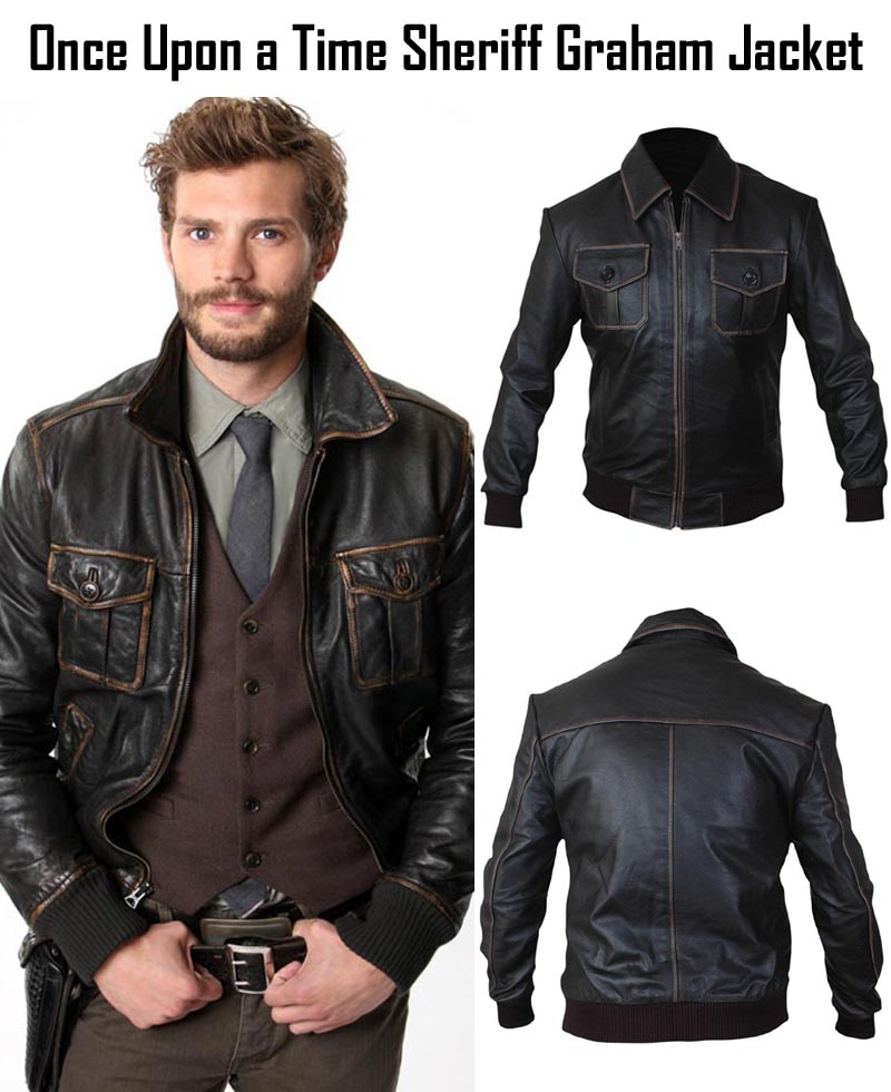 Sheriff Graham Once Upon a Time Brown Leather Jacket Sheriff Graham Once Upon a Time Brown Leather Jacket - Image 6
