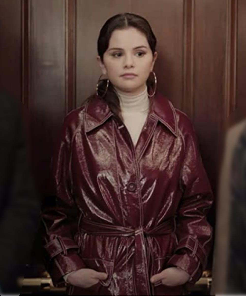 Only Murders in the Building Mabel Maroon Leather Coat Only Murders in the Building Mabel Maroon Leather Coat
