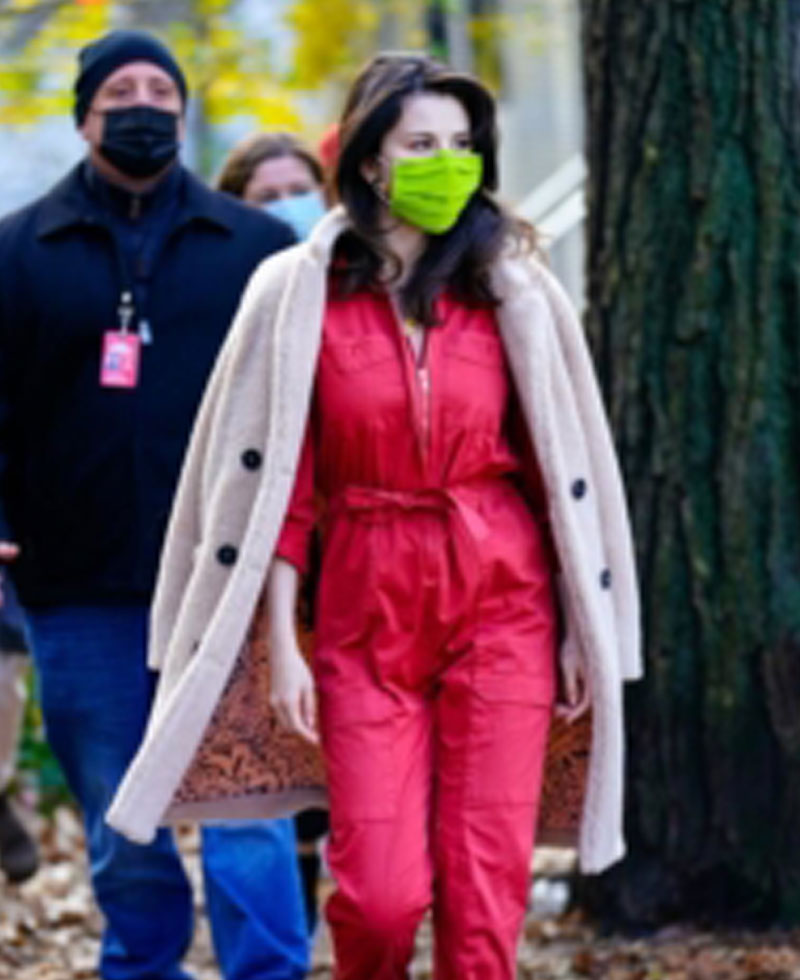 Only Murders in the Building Mabel Mora Double Breasted Sherpa Coat Only Murders in the Building Mabel Mora Double Breasted Sherpa Coat - Image 3