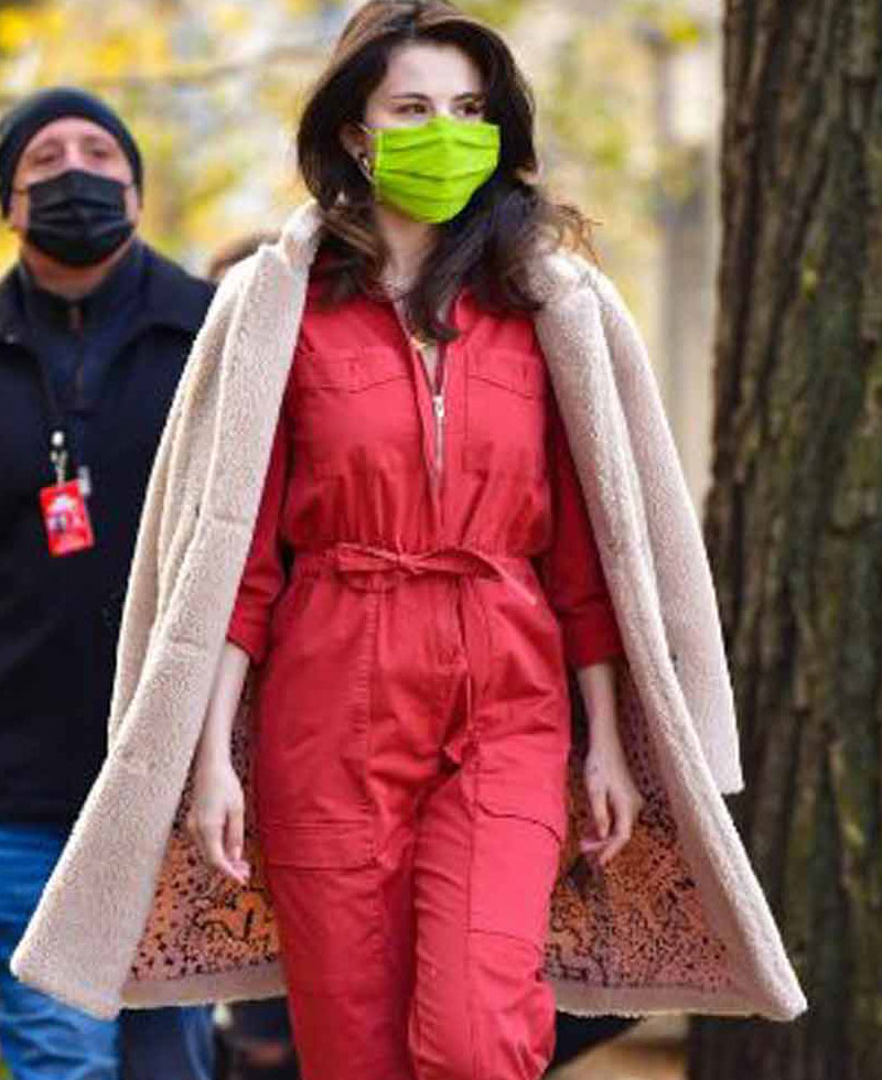 Only Murders in the Building Mabel Mora Double Breasted Sherpa Coat Only Murders in the Building Mabel Mora Double Breasted Sherpa Coat - Image 2