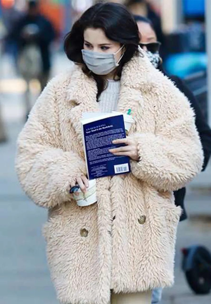 Selena Gomez Only Murders in the Building Fur Peacoat Selena Gomez Only Murders in the Building Fur Peacoat - Image 7