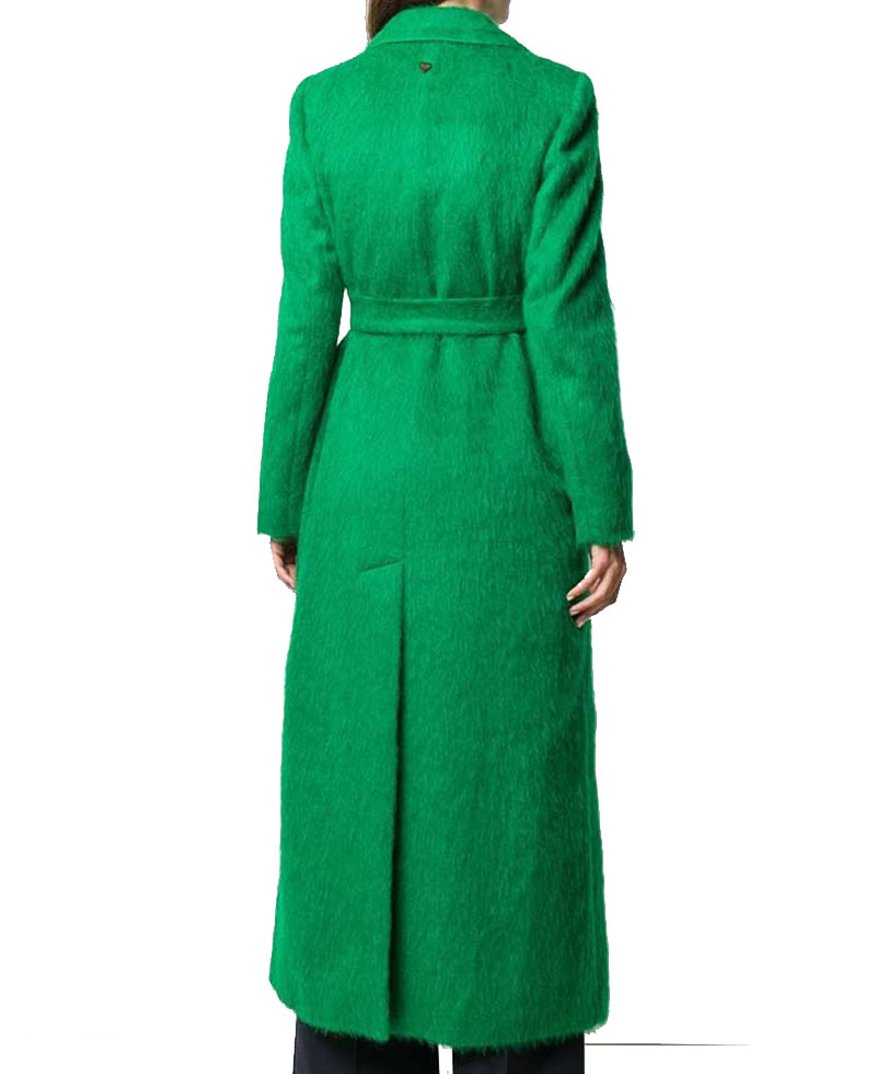 Sara Pascoe Out of Her Mind Green Belted Coat Sara Pascoe Out of Her Mind Green Belted Coat - Image 2