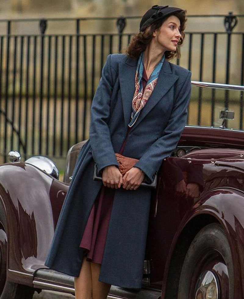 Outlander Claire Randall Grey Coat Outlander Claire Randall Grey Coat - Image 2