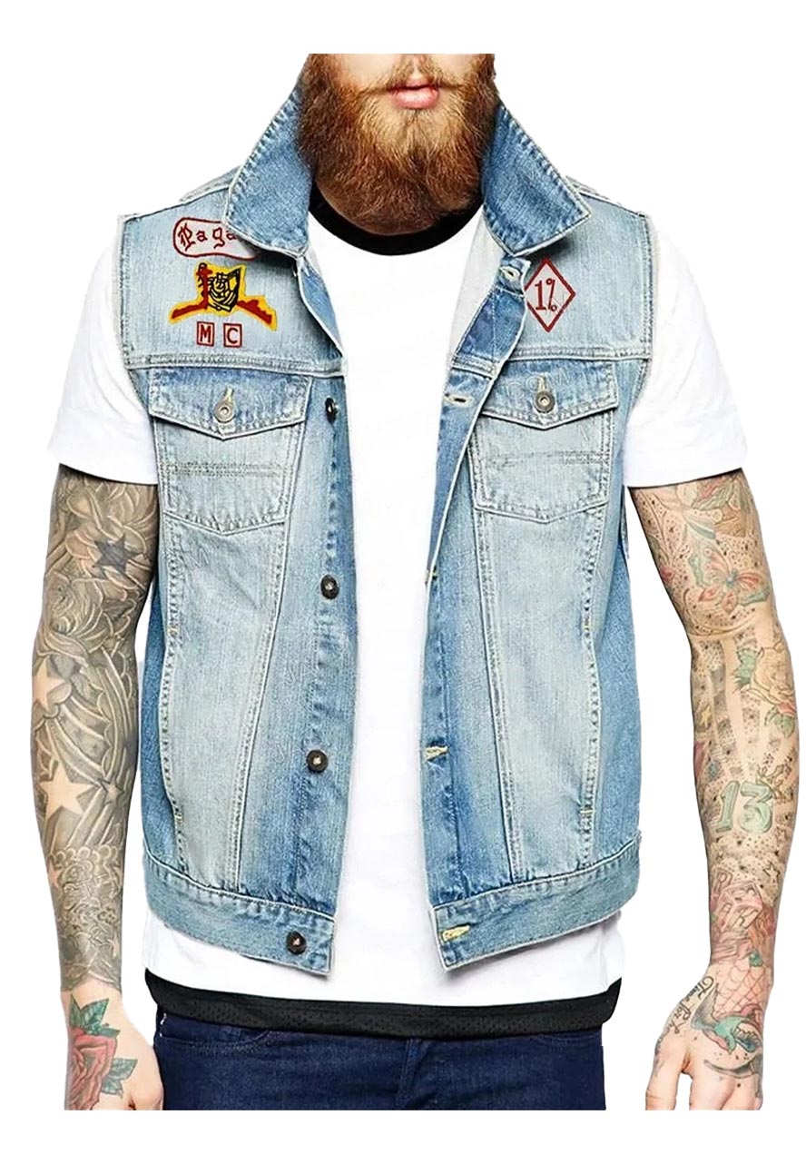Pagan MC Denim Vest Pagan MC Denim Vest - Image 2