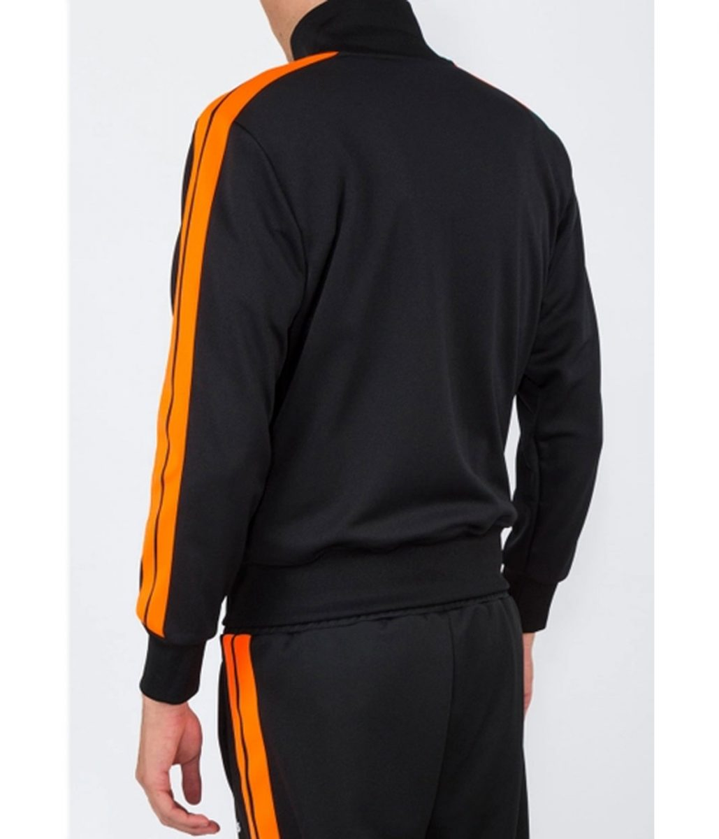 Palm Angels Polyester Track Black and Orange Jacket Palm Angels Polyester Track Black and Orange Jacket - Image 2