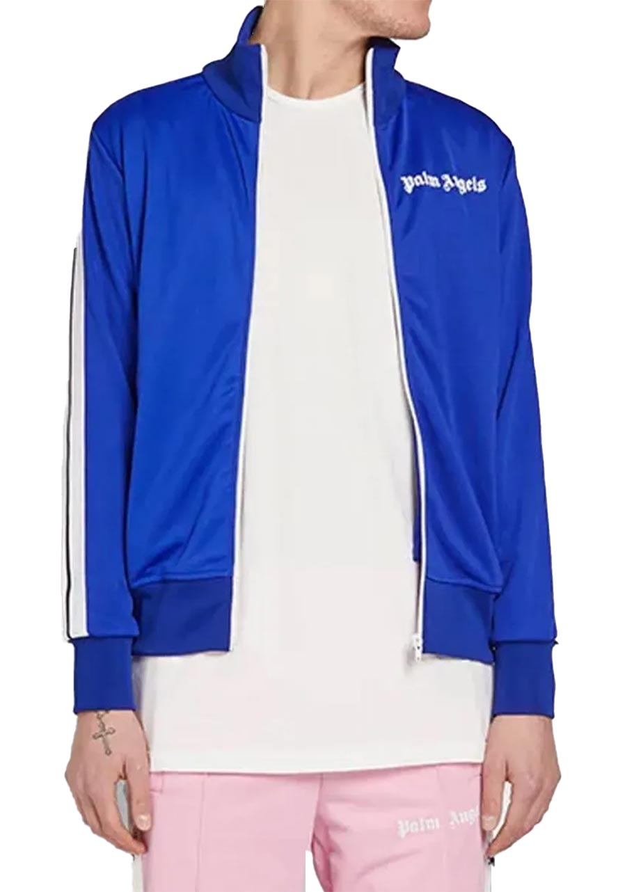 Palm Angels Track Taped Dark Blue Jacket Palm Angels Track Taped Dark Blue Jacket - Image 3