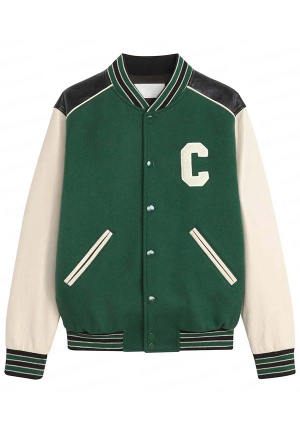 Park Jimin Green Varsity Jacket