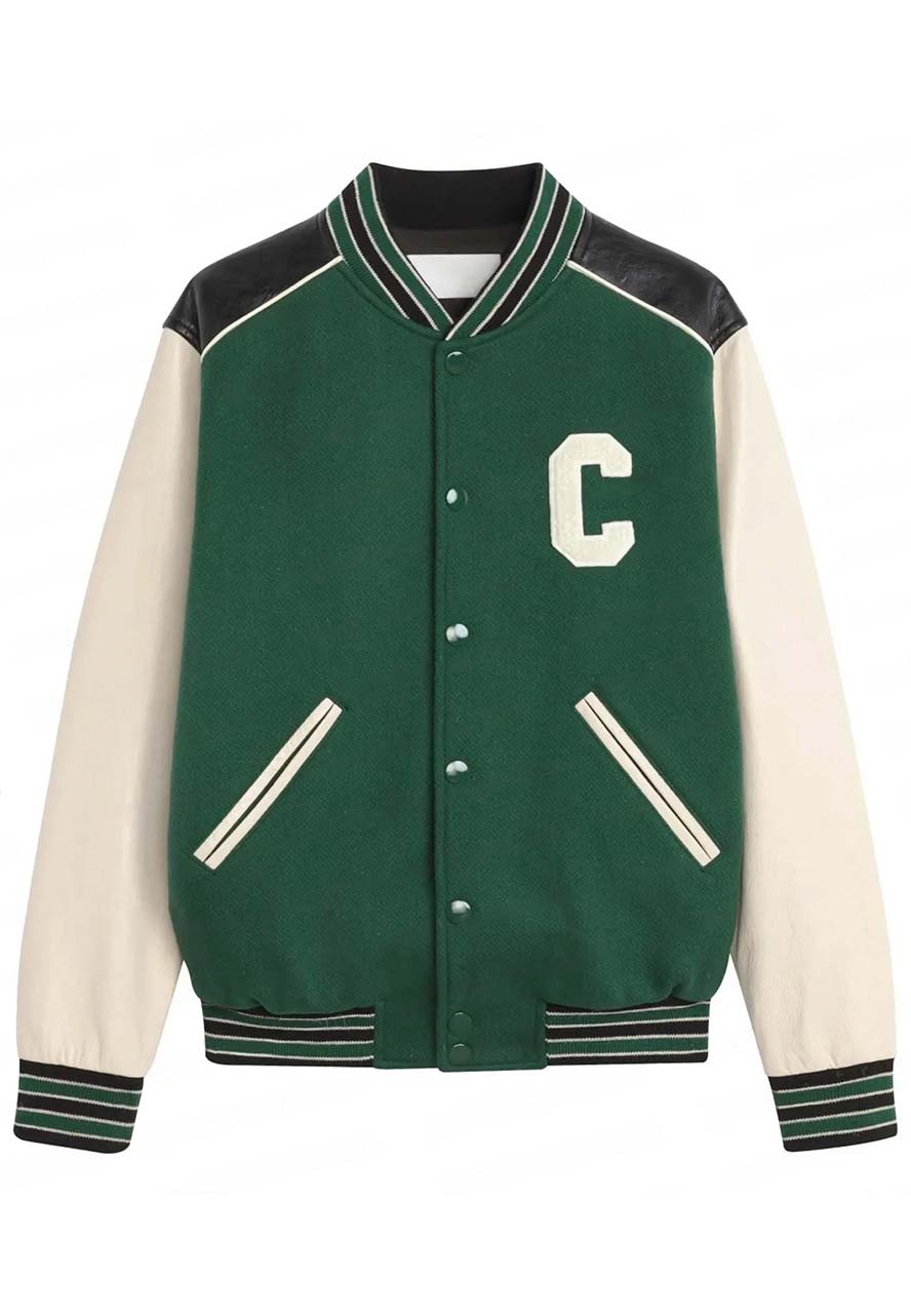 Park Jimin Green Varsity Jacket Park Jimin Green Varsity Jacket