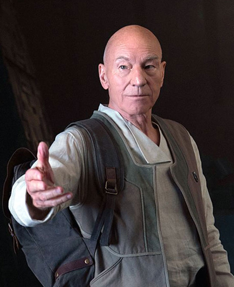 Patrick Stewart Star Trek Picard Grey Vest Patrick Stewart Star Trek Picard Grey Vest - Image 2