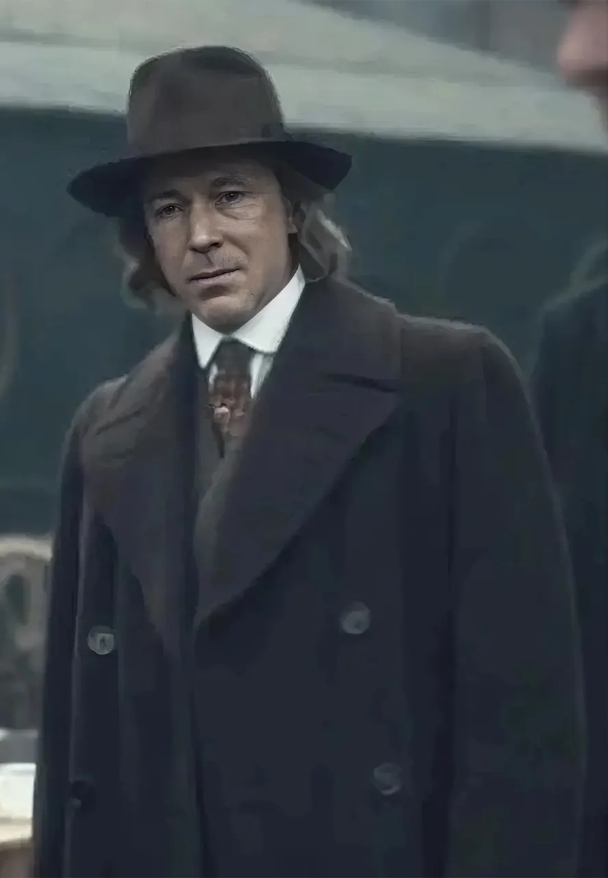 Aidan Gillen Peaky Blinders Double Breasted Coat Aidan Gillen Peaky Blinders Double Breasted Coat - Image 3