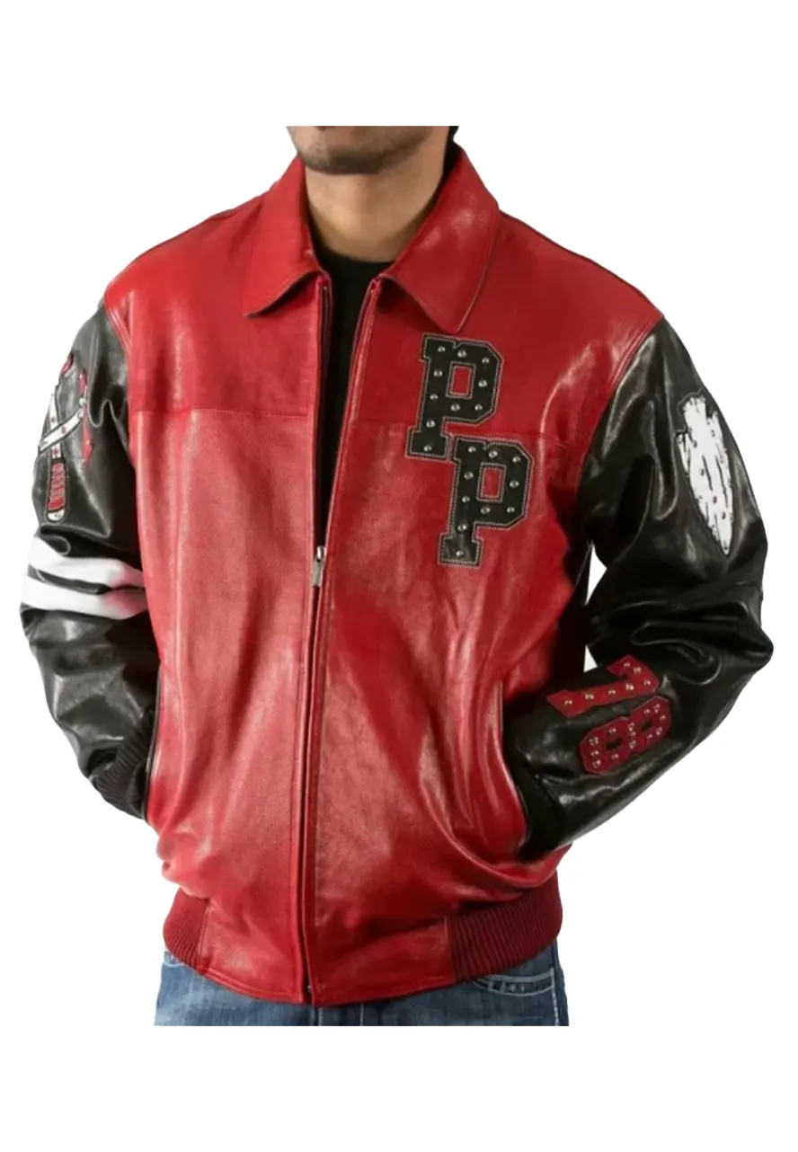 pelle pelle chief keef red jacket