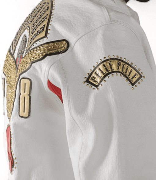 Pelle Pelle Men's White World Tour Jacket Pelle Pelle Men's White World Tour Jacket - Image 2