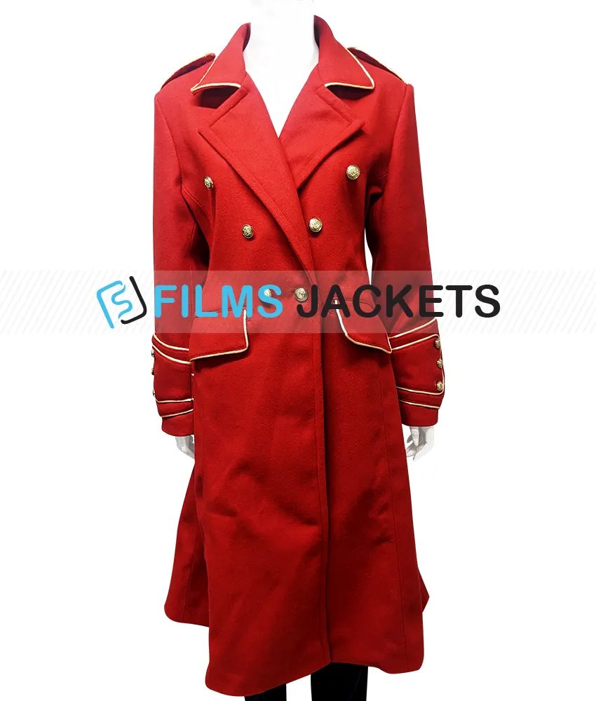 Penelope Blossom Riverdale Military Red Coat Penelope Blossom Riverdale Military Red Coat - Image 3