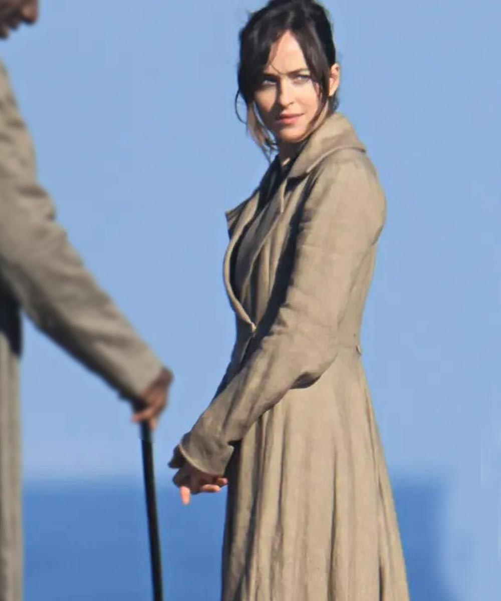 Persuasion 2022 Anne Elliot Cotton Trench Coat Persuasion 2022 Anne Elliot Cotton Trench Coat - Image 2