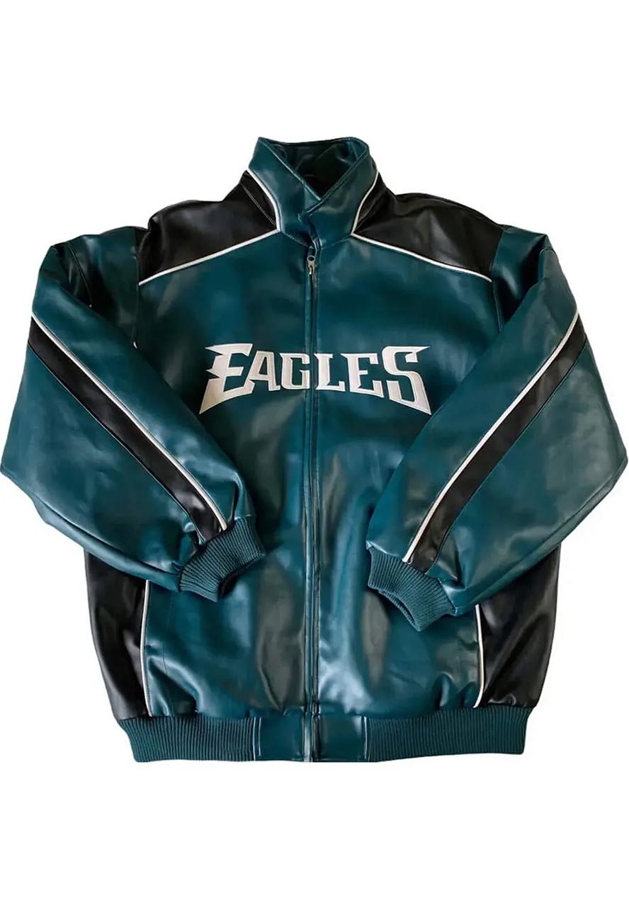 Philadelphia Eagles Green and Black Jacket Philadelphia Eagles Green and Black Jacket
