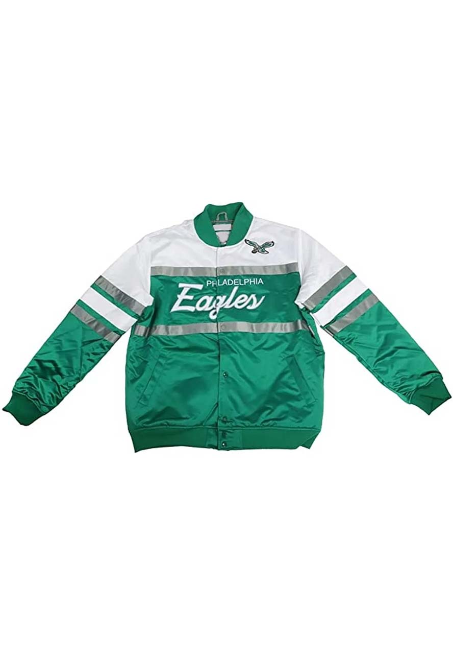 Philadelphia Eagles Jalen Hurts Varsity Jacket Philadelphia Eagles Jalen Hurts Varsity Jacket