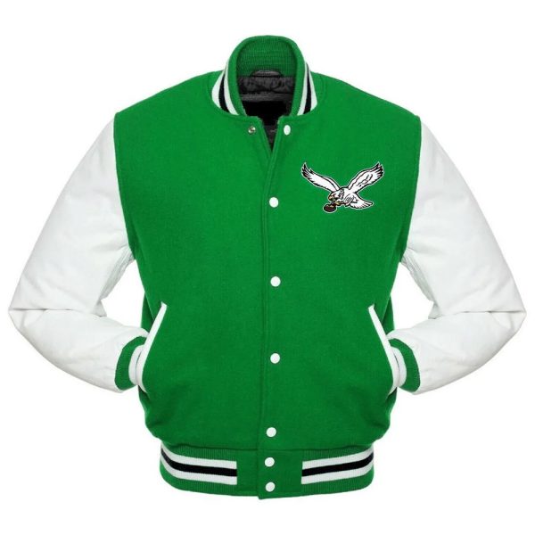 philadelphia eagles vintage varsity jacket