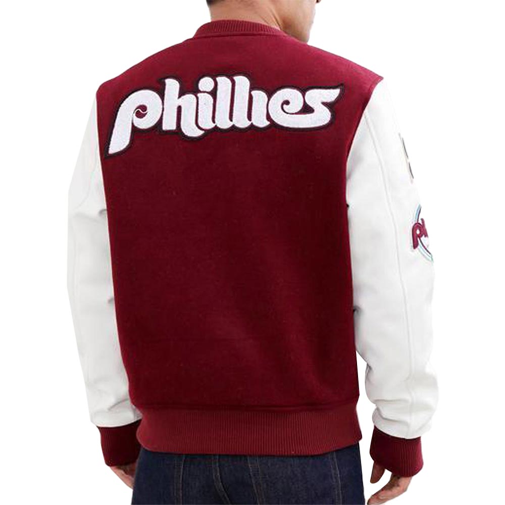 Philadelphia Phillies Burgundy Jacket Philadelphia Phillies Burgundy Jacket - Image 2