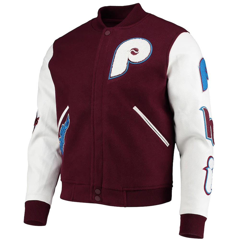 Philadelphia Phillies Burgundy Jacket Philadelphia Phillies Burgundy Jacket