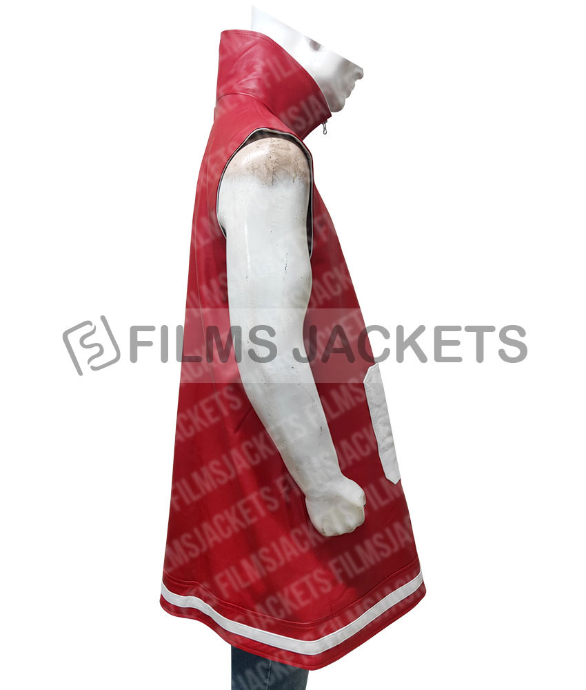 Pokemon Masters Red Leather Vest Red Pokemon Masters leather Vest