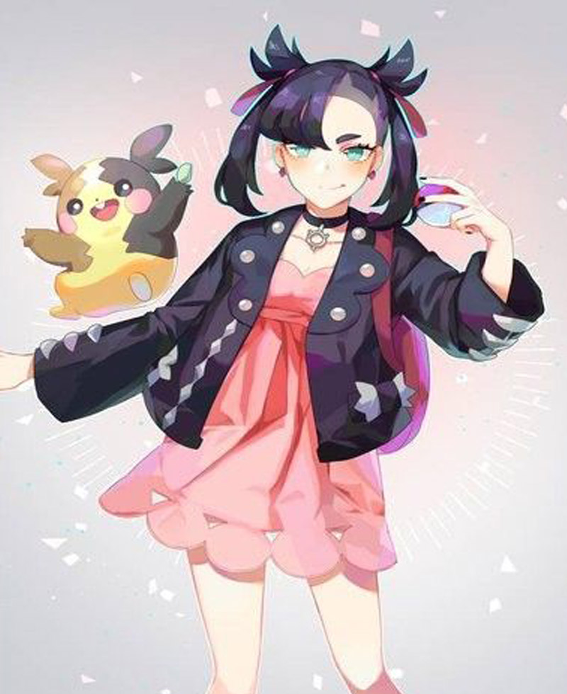 Marnie Pokémon Sword and Shield Open Style Black Jacket Marnie Pokémon Sword and Shield Open Style Black Jacket - Image 5