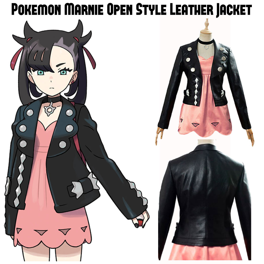 Marnie Pokémon Sword and Shield Open Style Black Jacket Marnie Pokémon Sword and Shield Open Style Black Jacket - Image 8