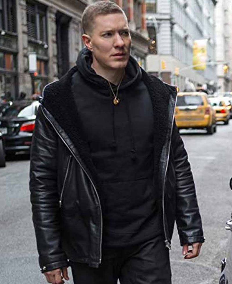 Power Joseph Sikora Shearling Black Leather Jacket Power Joseph Sikora Shearling Black Leather Jacket - Image 3