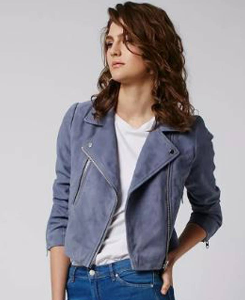 Pretty Little Liars Ashley Benson Biker Suede Jacket