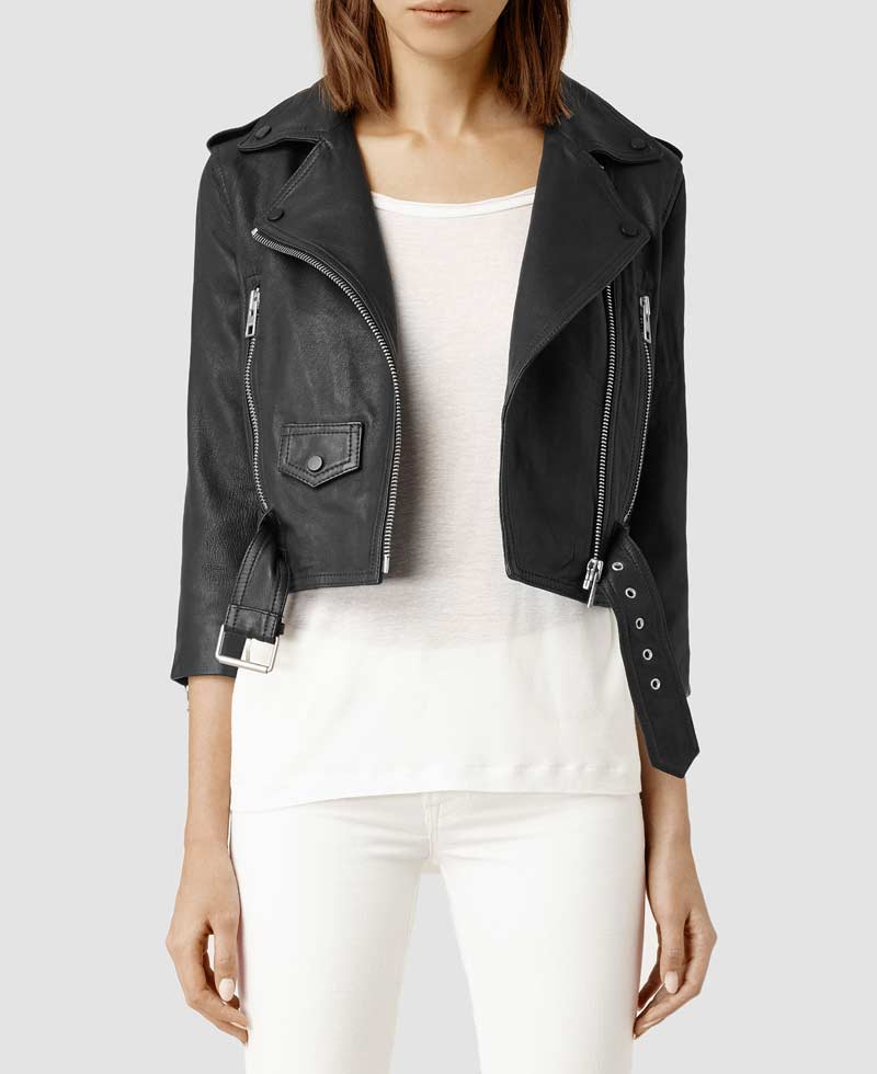 Pretty Little Liars Lucy Hale Biker Black Leather Jacket Pretty Little Liars Lucy Hale Biker Black Leather Jacket