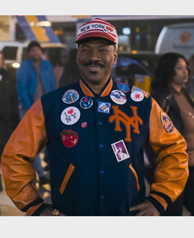 Coming 2 America Eddie Murphy NY Letterman Jacket Coming 2 America Eddie Murphy NY Letterman Jacket - Image 4