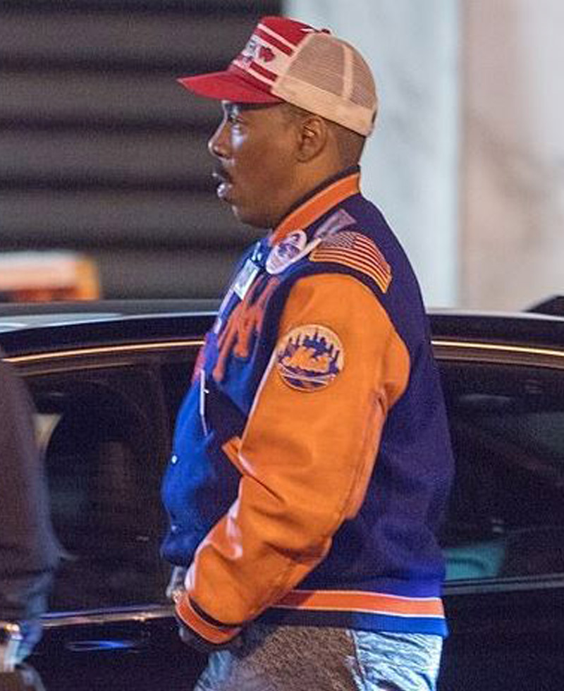 Coming 2 America Eddie Murphy NY Letterman Jacket Coming 2 America Eddie Murphy NY Letterman Jacket - Image 5