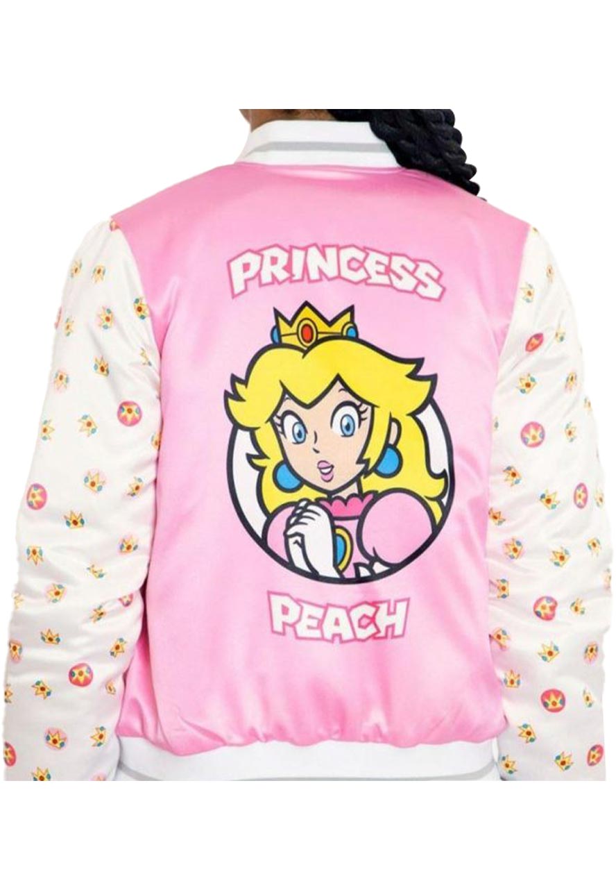 Princess Peach Shiny Bomber Jacket Princess Peach Shiny Bomber Jacket