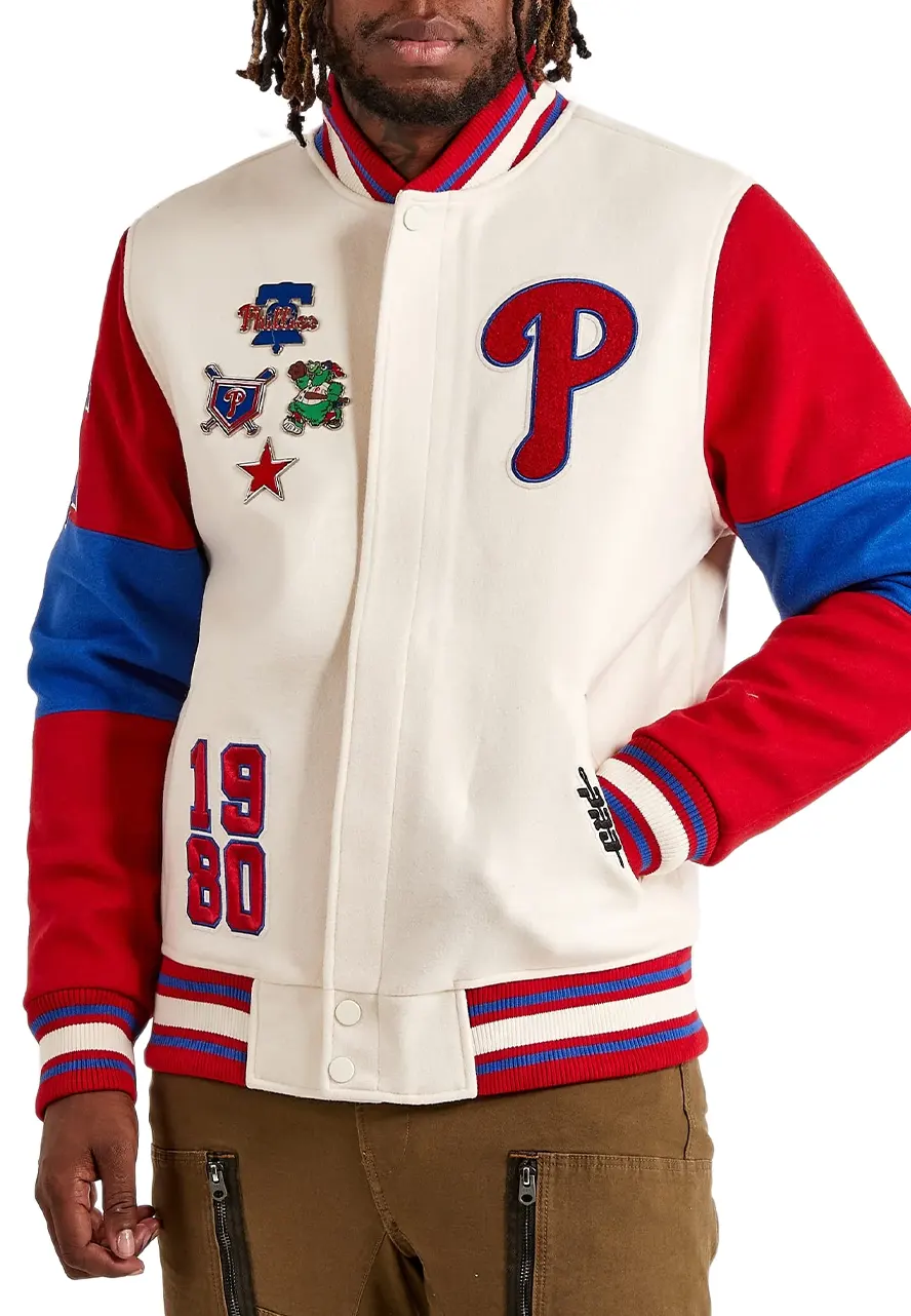 Pro Standard Philadelphia Phillies Varsity Jacket Pro Standard Philadelphia Phillies Varsity Jacket