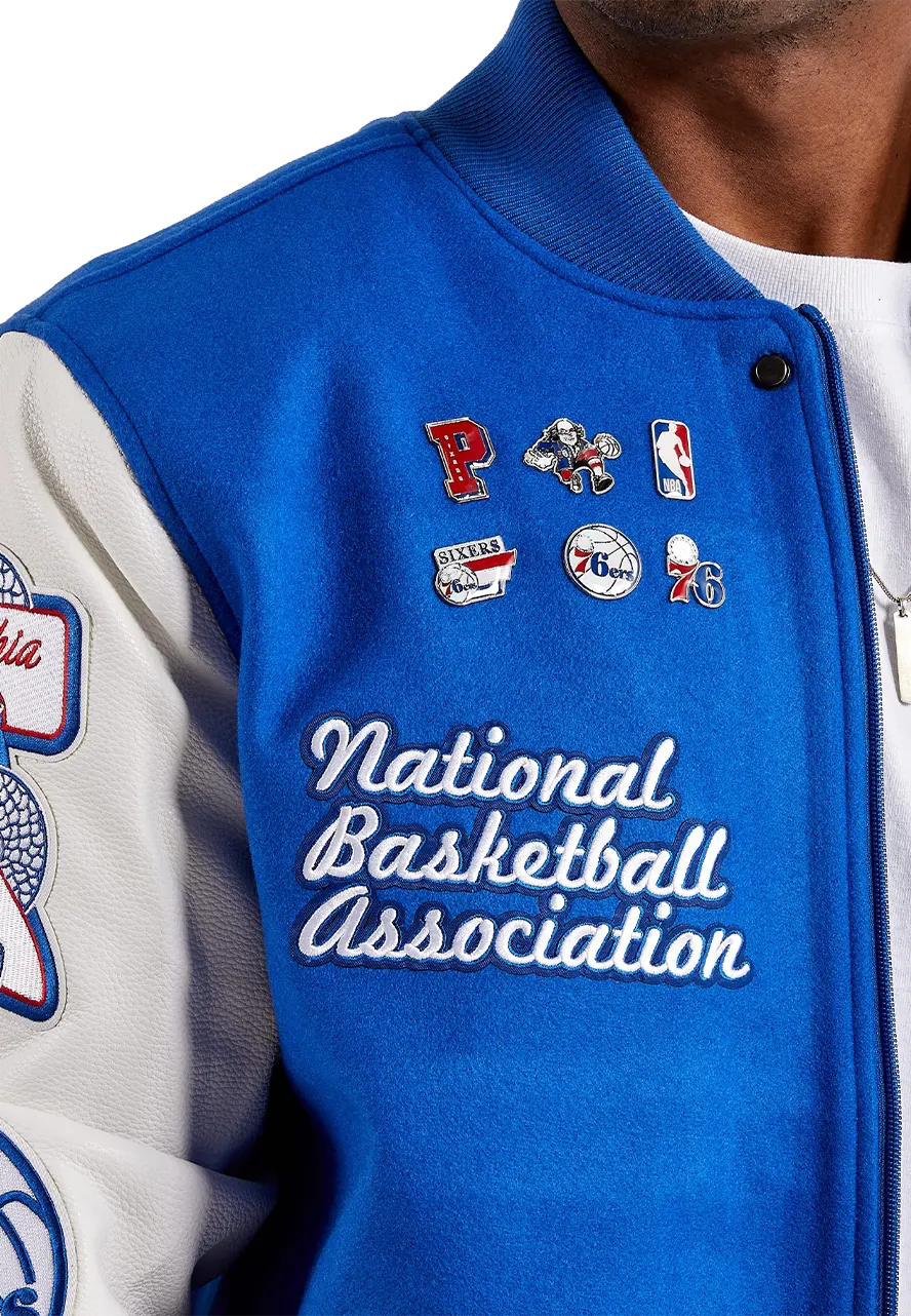 Pro Standard Philadelphia Sixers Varsity Jacket Pro Standard Philadelphia Sixers Varsity Jacket - Image 3