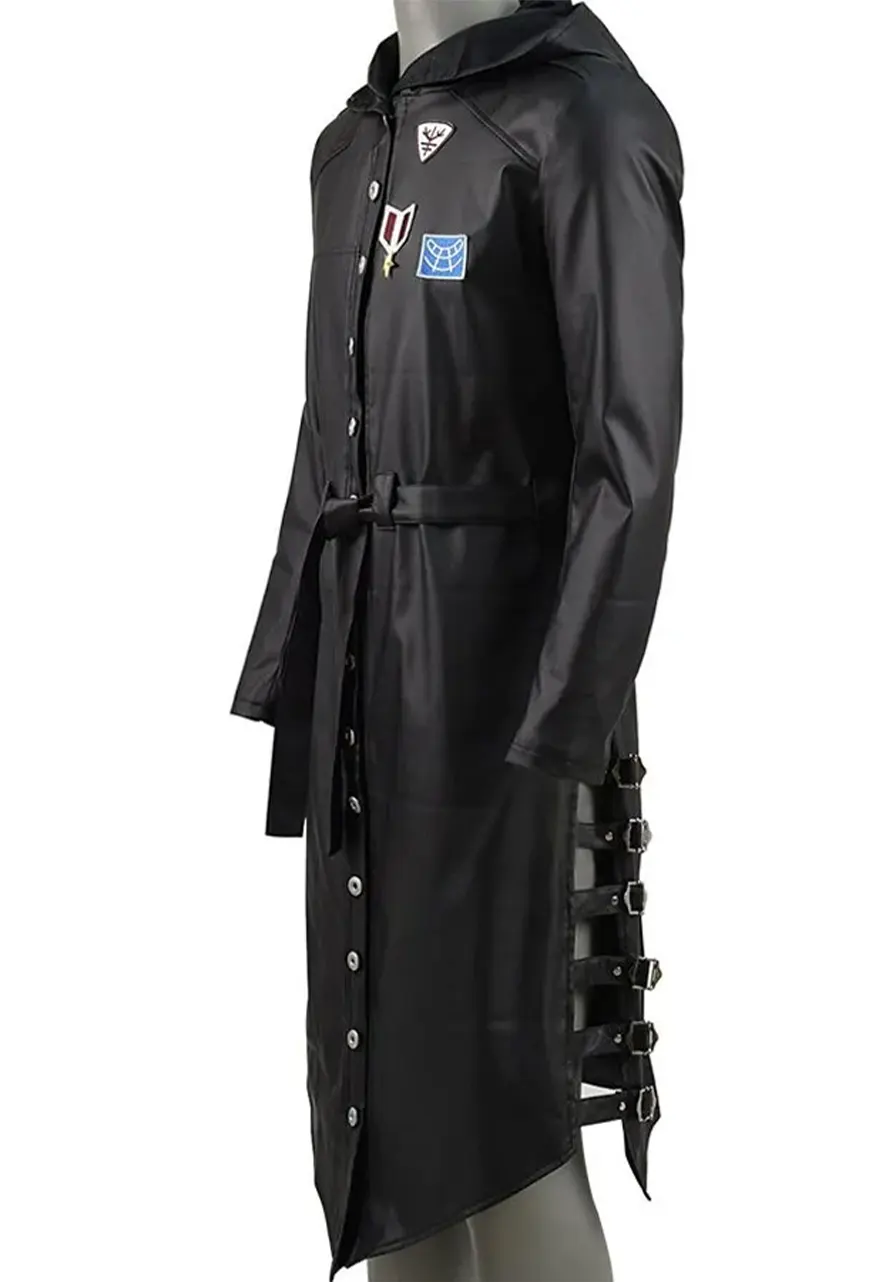 Pubg Leather Hooded Duster Coat Pubg Leather Hooded Duster Coat - Image 3