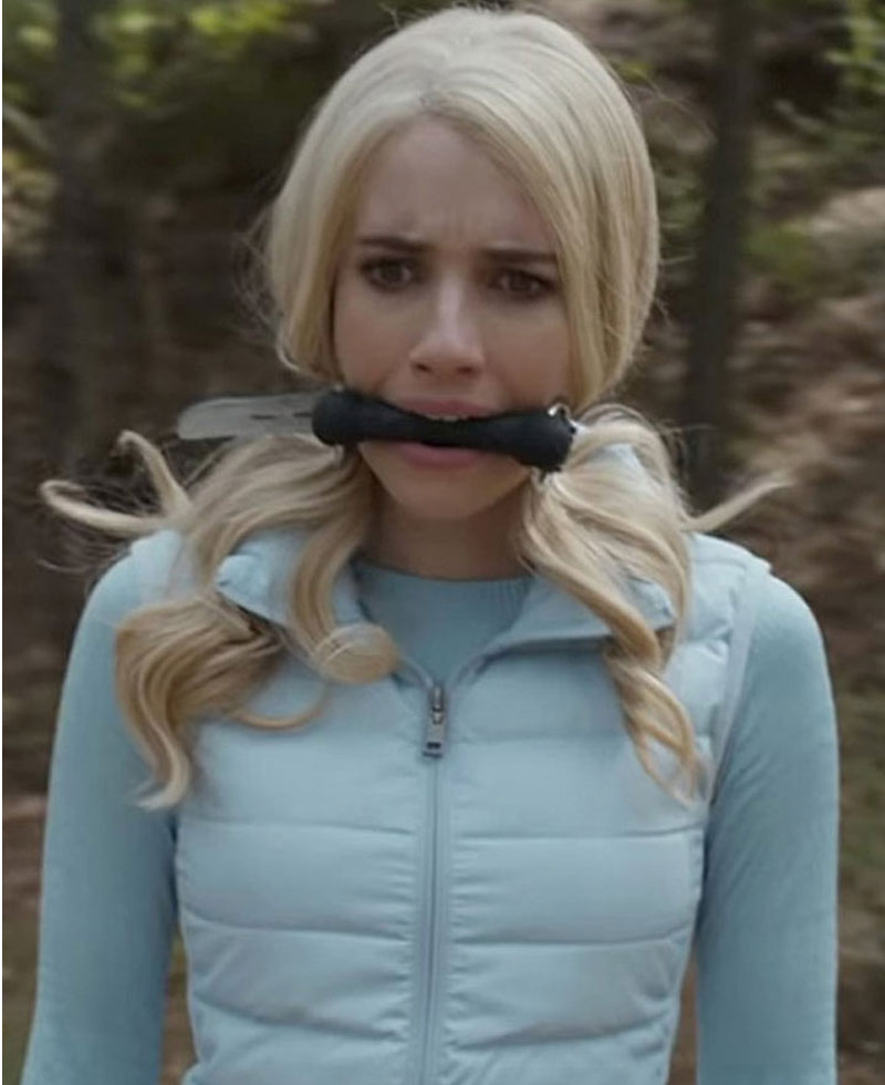 The Hunt Emma Roberts Blue Vest The Hunt Emma Roberts Blue Vest - Image 2