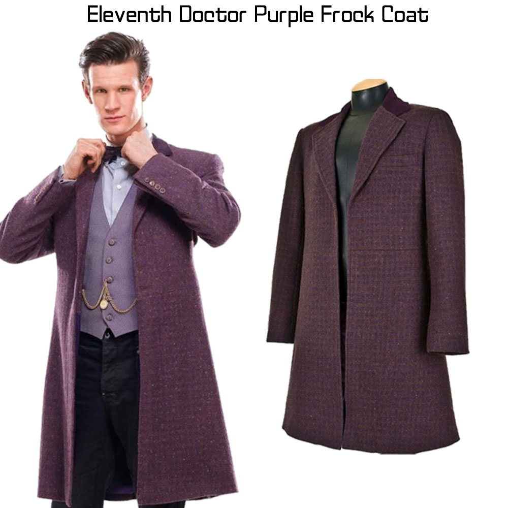 Eleventh Doctor Purple Frock Coat Eleventh Doctor Purple Frock Coat - Image 7