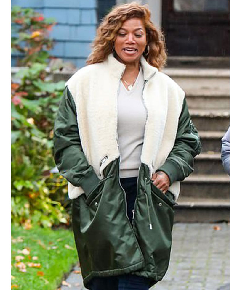 The Equalizer Queen Latifah Fur Satin Coat The Equalizer Queen Latifah Fur Satin Coat - Image 9