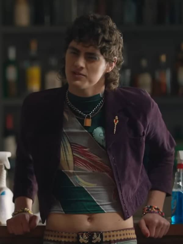 Queer As Folk 2022 Mingus Purple Leather Jacket Queer As Folk 2022 Mingus Purple Leather Jacket - Image 2