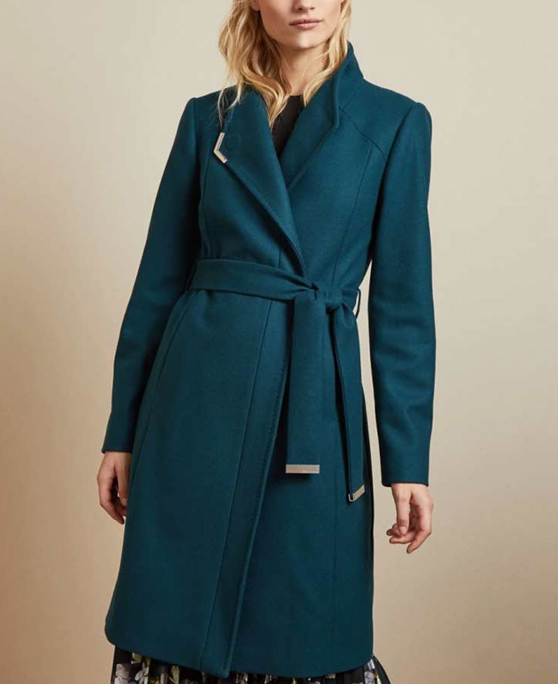 Rachael Leigh Cook Love Guaranteed Teal Coat Rachael Leigh Cook Love Guaranteed Teal Coat - Image 2