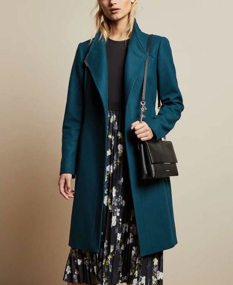 Rachael Leigh Cook Love Guaranteed Teal Coat Rachael Leigh Cook Love Guaranteed Teal Coat - Image 4