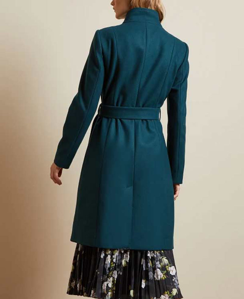 Rachael Leigh Cook Love Guaranteed Teal Coat Rachael Leigh Cook Love Guaranteed Teal Coat - Image 3