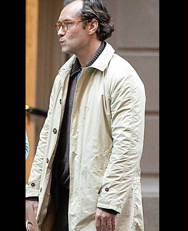Jude Law A Rainy Day in New York Cotton Coat Jude Law A Rainy Day in New York Cotton Coat - Image 2