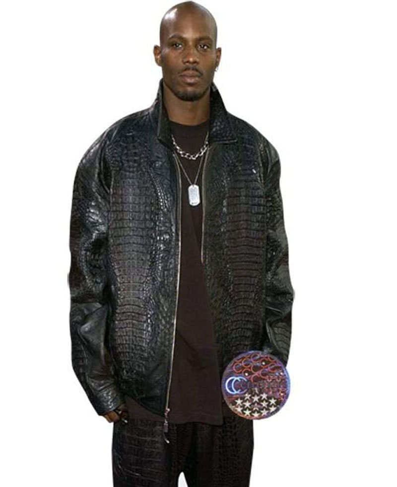 DMX Alligator Black Leather Jacket DMX Alligator Black Leather Jacket - Image 3